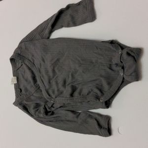 Kate Quinn grey ribbed kimono onesie